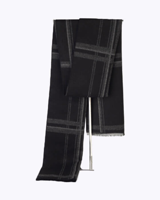 شال گردن موهر مردانه زنانه دورو طرح چهارخونه جوراب نوین